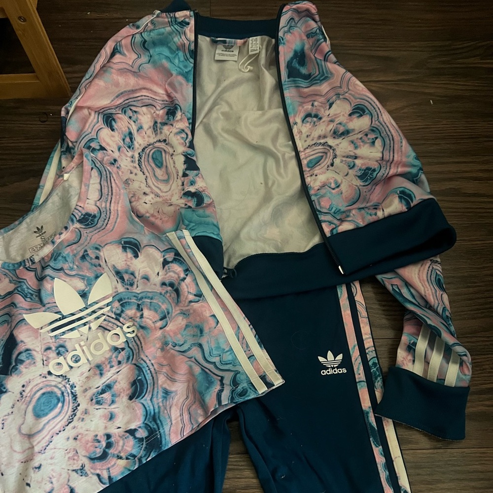 adidas 3 piece track suit